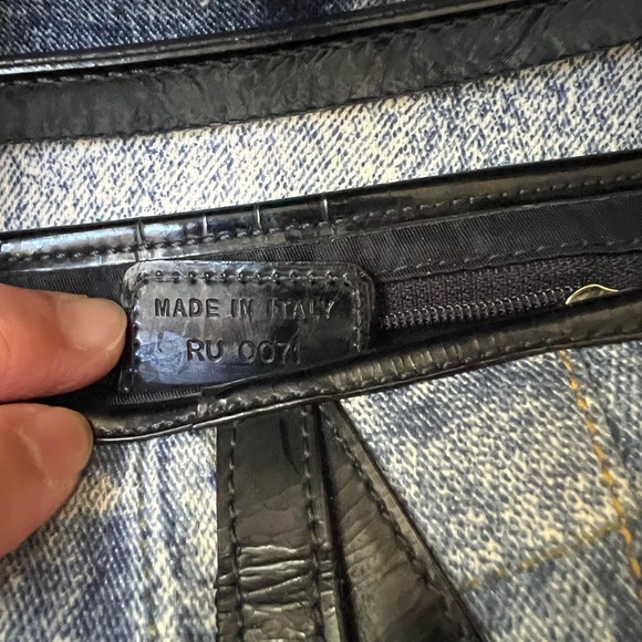 Dior Printed Denim Saddle Bag - Picture 9 of 12